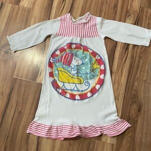 VTG 80s Snoppy and Woodchuck Nightgown 4T